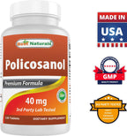 Best Naturals Policosanol 40mg, 120 comprimidos - Apoyo cardiovascular*