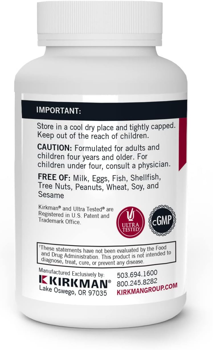 Kirkman DMG (Dimetilglicina) 300 mg - 120 Cápsulas - Alta Potencia