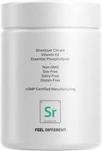 Codeage Liposomal Strontium - Estroncio Citrato, Vitamina K2 MK-7, 90 Cápsulas