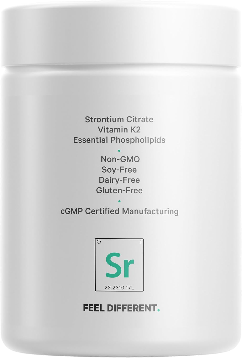 Codeage Liposomal Strontium - Estroncio Citrato, Vitamina K2 MK-7, 90 Cápsulas