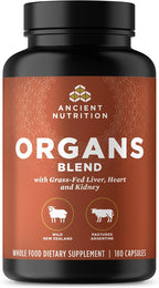 Ancient Nutrition Organ Supplements, Complejo de Órganos Grass-Fed y Silvestre, 30 Cápsulas