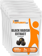 BulkSupplements Extracto de Rábano Negro en Polvo - Suplemento Herbal, Vegano y Sin Gluten, 1kg