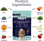 Masticables Probióticos para Perros Moe's – Sabor Calabaza, 90 unidades