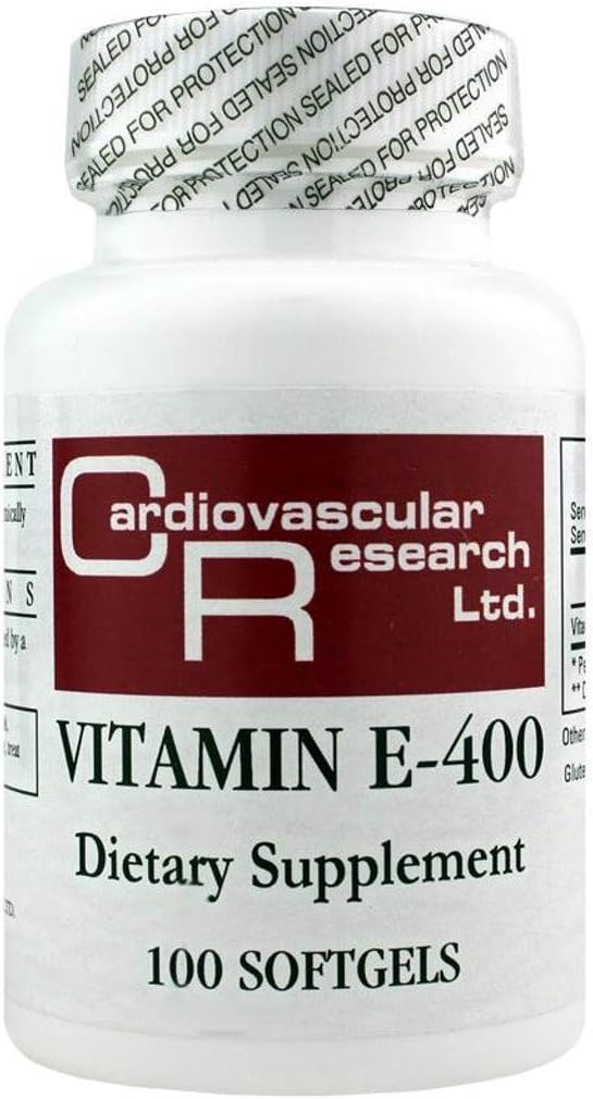 Cardiovascular Research Vitamina E-400, 100 Cápsulas Blandas