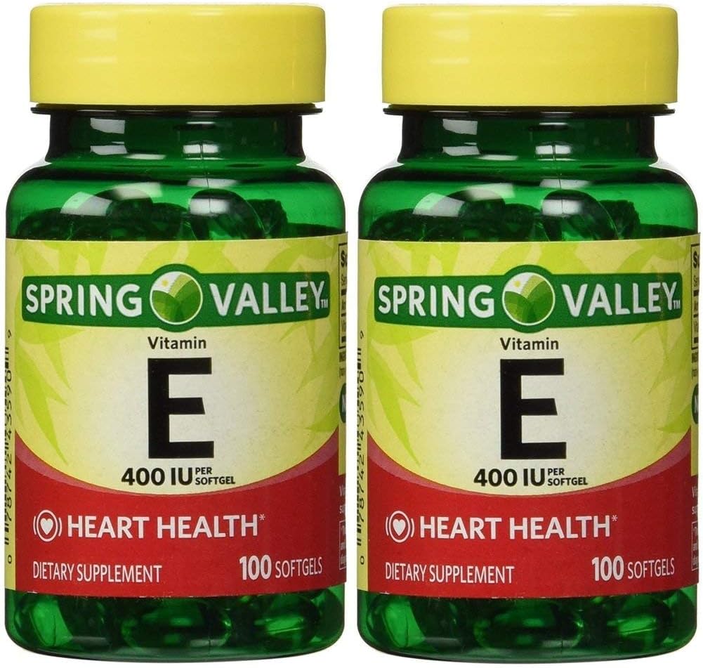 Spring Valley Vitamin E 400 IU, 100 Count (Pack of 2)