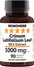 MONOHERB Crinum Latifolium Leaf 10:1 Extract - 1000 mg por dosis (2 cápsulas) - 45 dosis