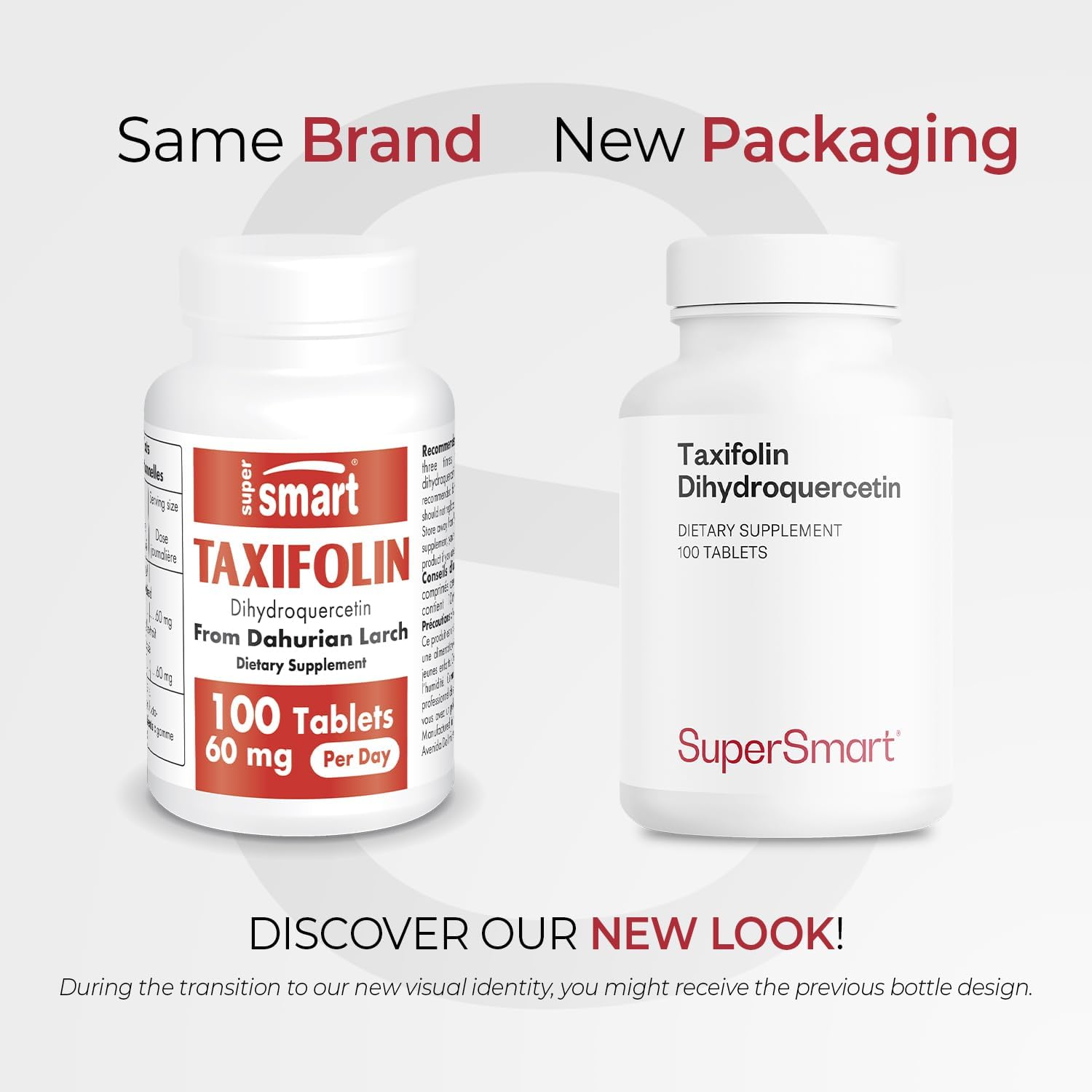 Supersmart - Taxifolin Dihydroquercetin 60mg por Día (90% DHQ) - 100 Comprimidos