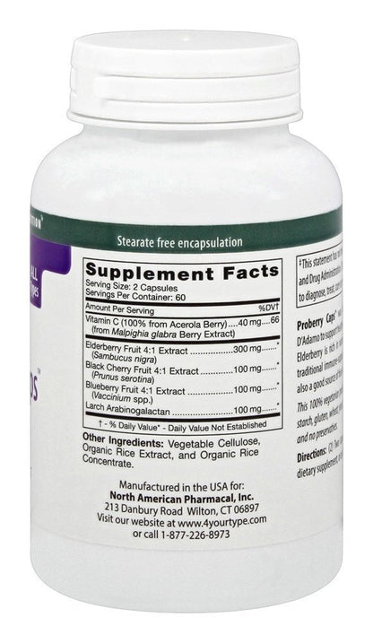 D'Adamo Personalized Nutrition Proberry Caps 120 vegcaps – Image 2