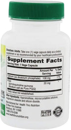 Health Thru Nutrition PQQ 20 mg Apoyo a la Biogénesis Mitocondrial - 30 Cápsulas Vegetales