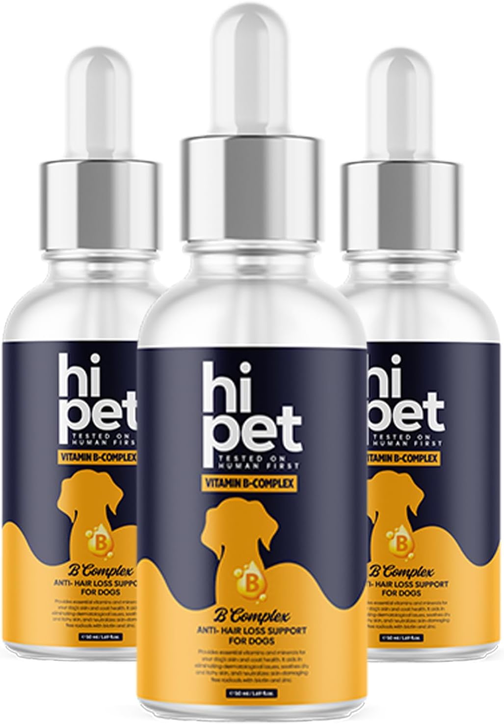 Complejo Vitamínico B para Perros, Apoya el Metabolismo y Aumenta los Niveles de Energía, 50 ml (Pack de 6)