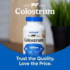 Nutricost Bovine Colostrum 1000mg, 120 Capsules - Gluten-Free & Non-GMO