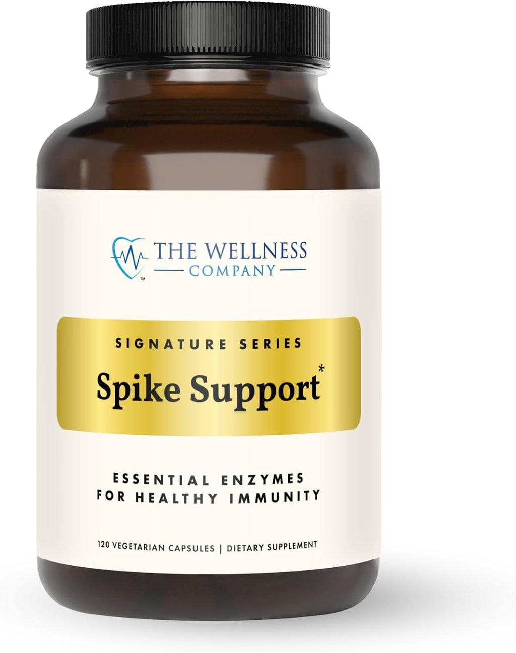 The Wellness Company Spike Support – Detox, Salud Inmunitaria, Flujo Sanguíneo – Nattokinasa, Raíz de Diente de León y Extracto de Black Sativa | 60 Cápsulas (1 Mes)
