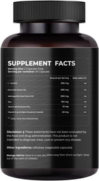 Mishas Nutraceuticals L-Tirosina con Raíz de Maca, Ashwagandha y Complejo de Vitaminas – 60 Cápsulas