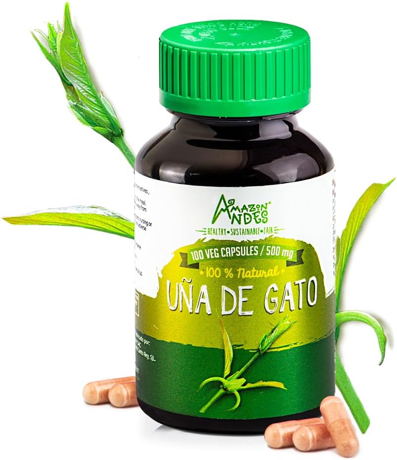 Cat's Claw (Uña de Gato) Cápsulas de 1000mg - Complemento Alimenticio Vegano