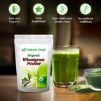 Polvo de Hierba de Trigo Orgánico - 5 Libras - 100% Puro, Crudo, No Transgénico, Vegano - Superalimento Verde para Batidos, Zumos y Recetas - Fuente de Proteína Vegetal Natural
