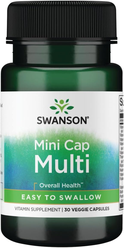 Swanson Daily Multivitamin Without Minerals, – Forma y tamaño: Las cápsulas vegetales de Swanson son fáciles de – Image 1