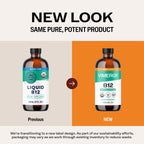 Vimergy Liquid B12 Refill – Suplemento de Vitamina B12 Líquida – Metilcobalamina y Adenosilcobalamina – Absorción Rápida – Energía y Cerebro – Orgánico y Vegano – 240 ml (240 Servicios)