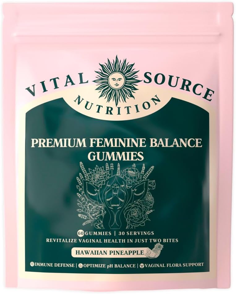 Vital Source Nutrition Gominolas Probióticas Femeninas - Piña Hawaiana - 60 Gominolas - 30 Días