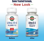 KAL Ultra Vitamina D3 10000 IU (250 mcg) - 90 Softgels