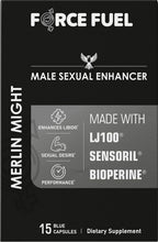 Merlin Might Cápsulas para Hombres – 15 Cápsulas – Fórmula con Tongkat Ali, Ashwagandha y Bioperina