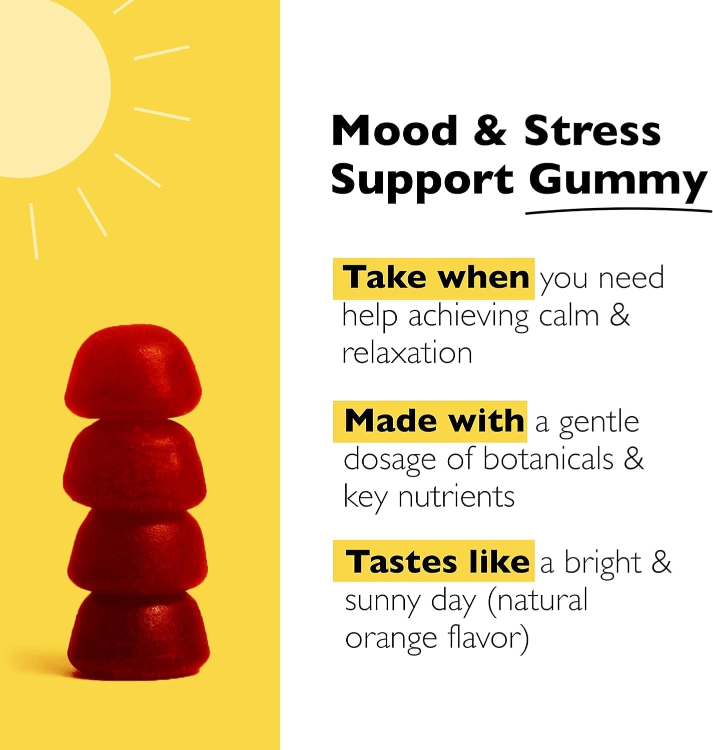 RESCUE Bach Plus Mood & Stress Support Gummies - 180 gominolas (3 pack)