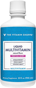 Multivitamínico Líquido The Vitamin Shoppe, Frutas Tropicales, 946 ml