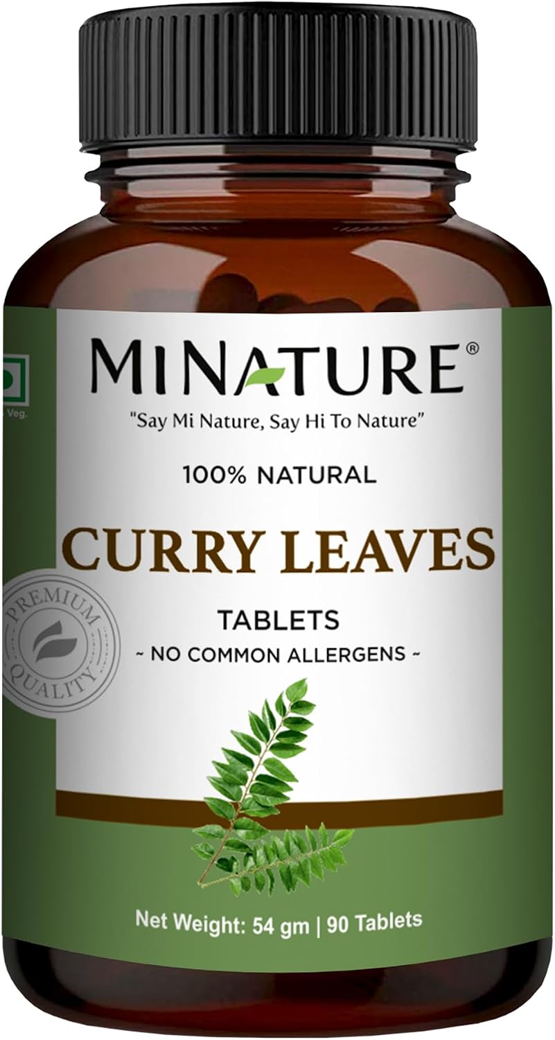 minature Tabletas de Hojas de Curry (Murraya koenigii) - 1000mg, 90 Comprimidos