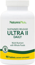 NaturesPlus Ultra II Daily - 90 Comprimidos - Multivitamínico con Alimentos Integrales para el Bienestar General - Apoya la Energía y la Salud Inmunológica - Liberación Sostenida