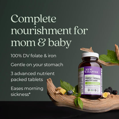New Chapter Advanced Perfect Prenatal Vitamins - 270 comprimidos – Image 4
