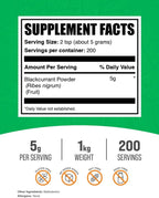 BulkSupplements Polvo de Grosella Negra - Superalimento, Secado al Aire, Sin Gluten, 1 kg