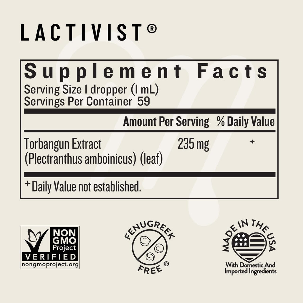 Legendairy Milk Lactivist Drops - Suplemento de Lactancia con Torbangun Orgánico - 118 ml