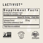 Legendairy Milk Lactivist Drops - Suplemento de Lactancia con Torbangun Orgánico - 118 ml