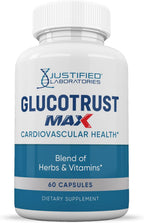 Glucotrust Max 1295mg Fórmula Natural - Complemento para el Apoyo Cardiovascular (600 Cápsulas, 10 Paquetes)