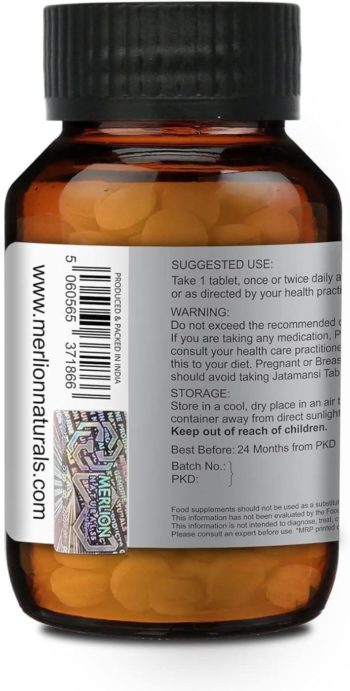Sheltr Jatamansi (Nardostachys jatamansi) 500mg - 120 Comprimidos