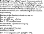 Breeder's Edge Breed to Wean – Multivitamínico prenatal y postnatal para perros y gatos (400 comprimidos)