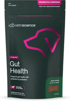 VetriScience Gut Health Masticables Probióticos para Perros, Sabor a Pato, 120 unidades