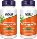 Now Foods Ashwagandha Extracto 450mg, 90 Cápsulas Vegetales (Pack de 2)