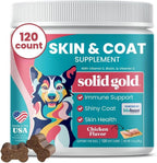 Solid Gold Omega 3 Masticables para Perros - Sabor a Pollo - 120 unidades