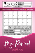 Period Tracker Journal | Diario de seguimiento del ciclo menstrual para jóvenes, adolescentes y mujeres | Agenda mensual sin fechas de 4 años: 105 Páginas | 15,2 x 22,9 cm | (Seguimiento de PMS y Menstruación)