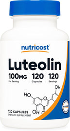 Nutricost Luteolina 100mg 120 Cápsulas - Complemento Alimenticio Vegano, Sin Gluten, No OGM