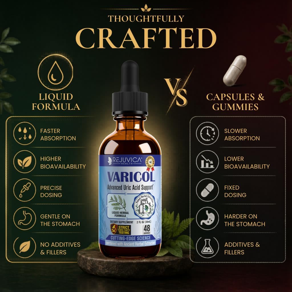Varicol - Suplemento Avanzado de Apoyo para Ácido Úrico - Formato Líquido