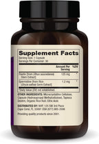 Dr. Mercola Fisetina y Espermidina, 30 Cápsulas, 125 mg de Fisetina, No-OGM, Sin Gluten, Sin Soja