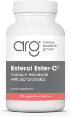 Allergy Research Group Esterol Ester C – Vitamina C tamponada con bioflavonoides y quercetina, 200 cápsulas