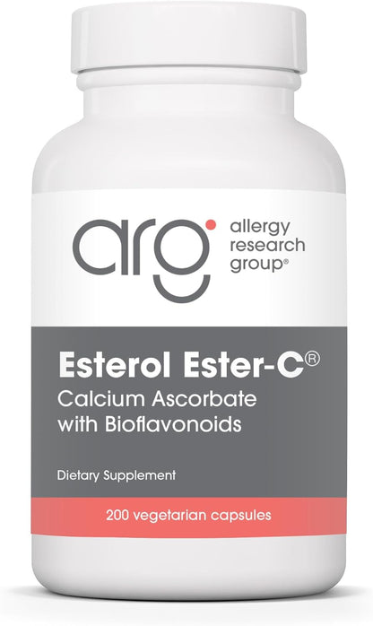 Allergy Research Group Esterol Ester C – Vitamina C tamponada con bioflavonoides y quercetina, 200 cápsulas – Image 1
