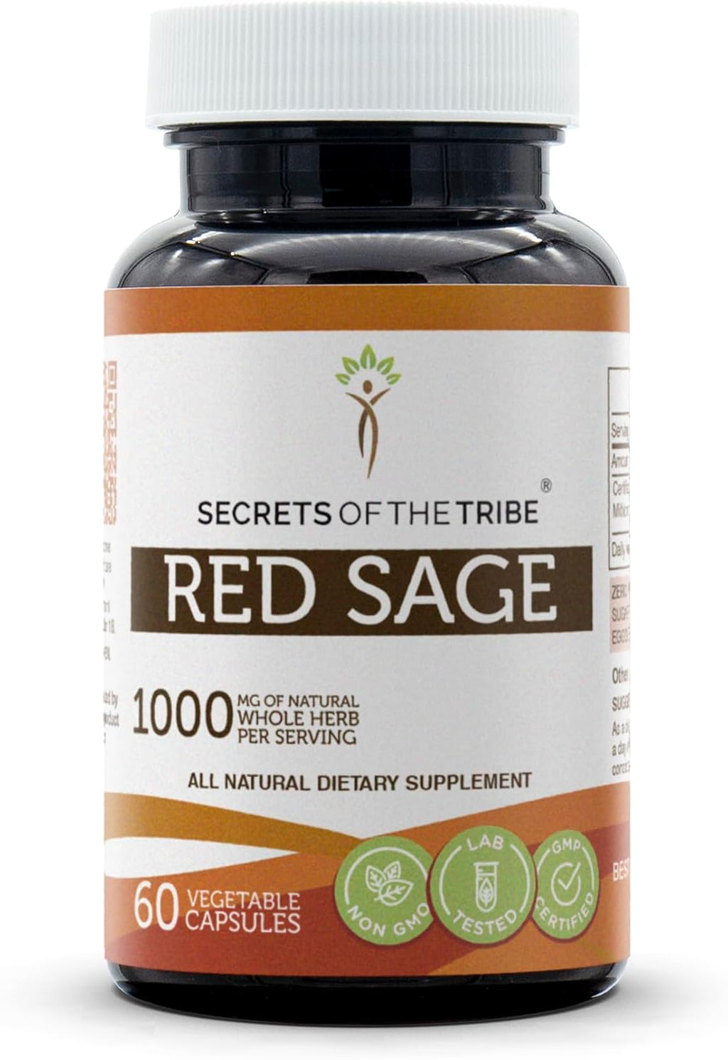 Secrets of the Tribe Red Sage 120 Cápsulas, 1000 mg
