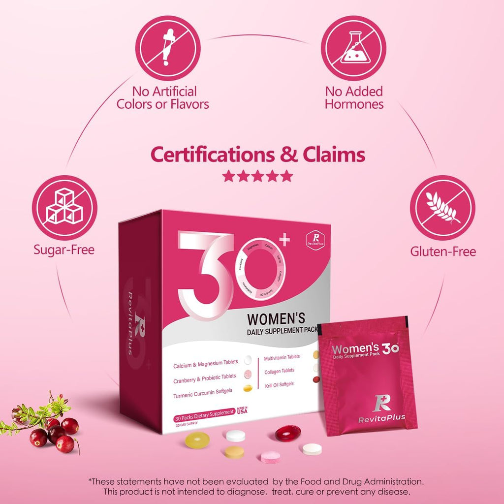 RevitaPlus Multivitamínico para Mujeres - 30 Packs