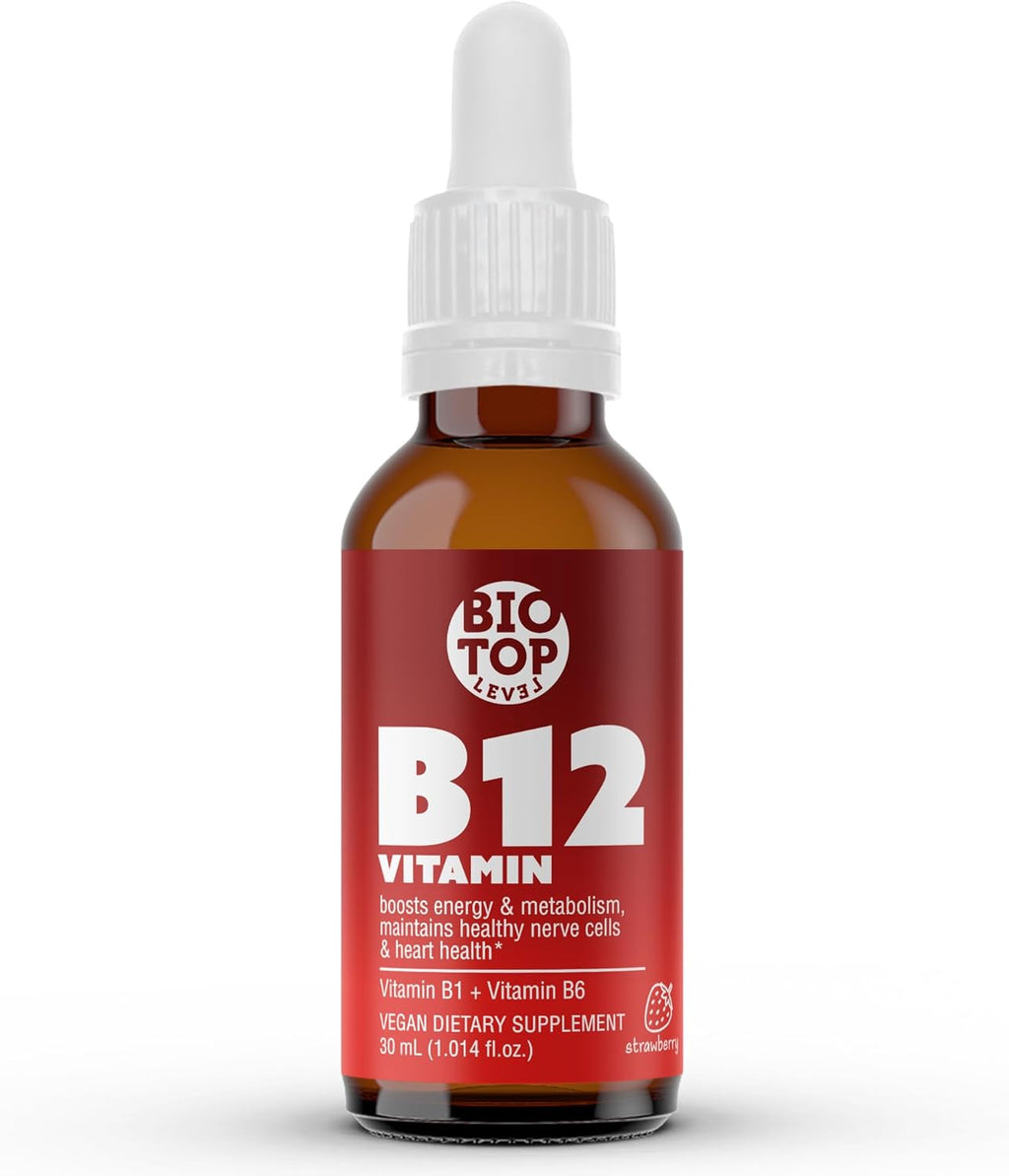 Vitamina B12 Sublingual Gotas (5000 mcg) con B1 y B6 - Fórmula de Rápida Absorción