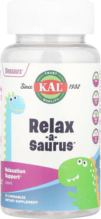 Relax-a-Saurus™ Masticables para niños (Uva, 30 comprimidos masticables)