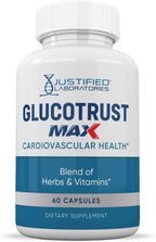 Justified Laboratories Glucotrust Max 1295mg - 300 Cápsulas (5 Envases)