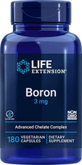 Life Extension Boro 3mg Triple Complejo - 180 Cápsulas Vegetales
